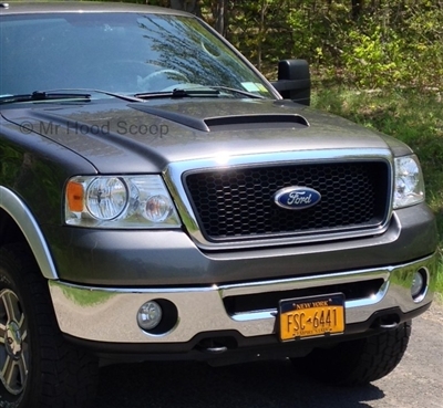 2004 - 2008 Ford F-150 F150 Hood Scoop Kit With Grille Insert HS009 unpainted or painted