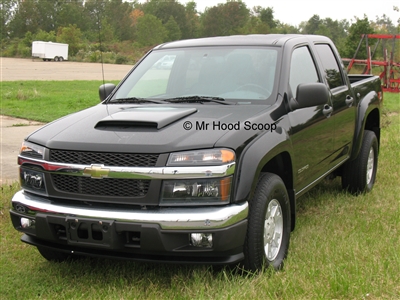 2004 - 2012 Chevy Colorado Hood Scoop Kit With Grille Insert HS003 unpainted or painted