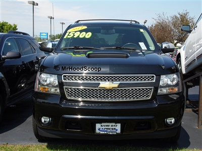 2007 - 2013 Chevy Avalanche Hood Scoop Kit With Grille Inserts HS009 unpainted or painted