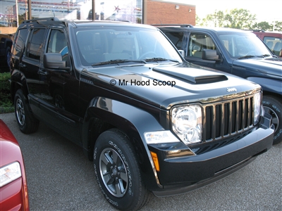 2008 - 2013 Jeep Liberty Hood Scoop Kit With Grille Insert HS003 unpainted or painted