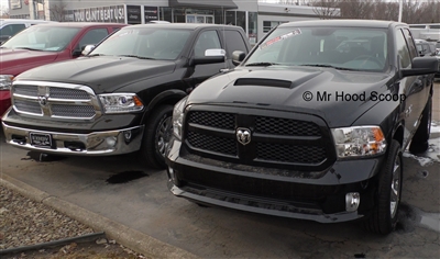 2009 - 2018 Dodge Ram 1500 Hood Scoop Kit With Grille Insert HS009 unpainted or painted