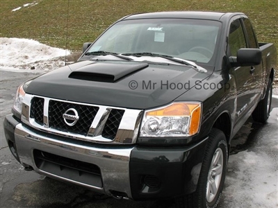 2016 - 2017 Nissan Titan Hood Scoop Kit With Grille Insert HS003 unpainted or painted