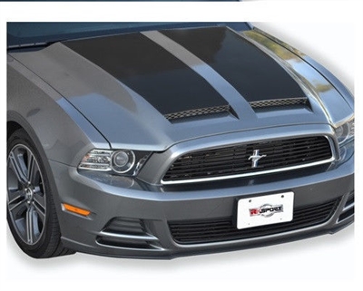 2013 - 2014 Ford Mustang Functional Ram Air Hood with carbon fiber RK Sport 18015010