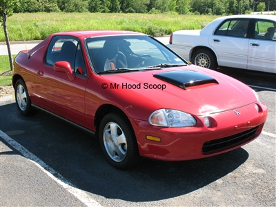 1992 - 1998 Honda Del Sol Hood Scoop Kit With Grille Insert HS005 unpainted or painted